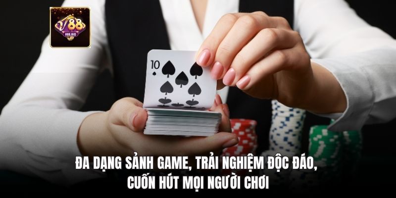 Đa dạng sảnh game, trải nghiệm độc đáo