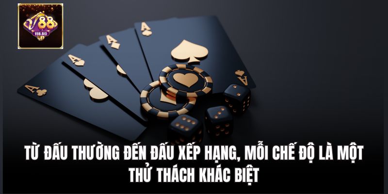Chế độ chơi đa dạng trong Tiến Lên Miền Nam V88