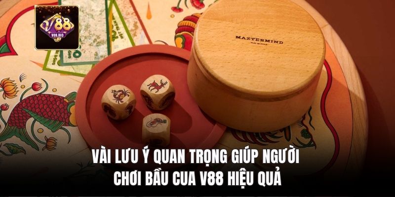 Vài lưu ý quan trọng giúp người chơi bầu cua V88 hiệu quả