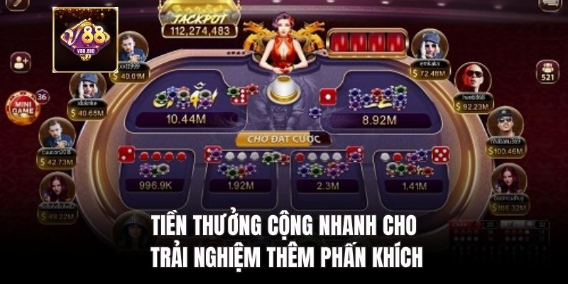 Tiền thưởng cộng nhanh cho trải nghiệm thêm phấn khích